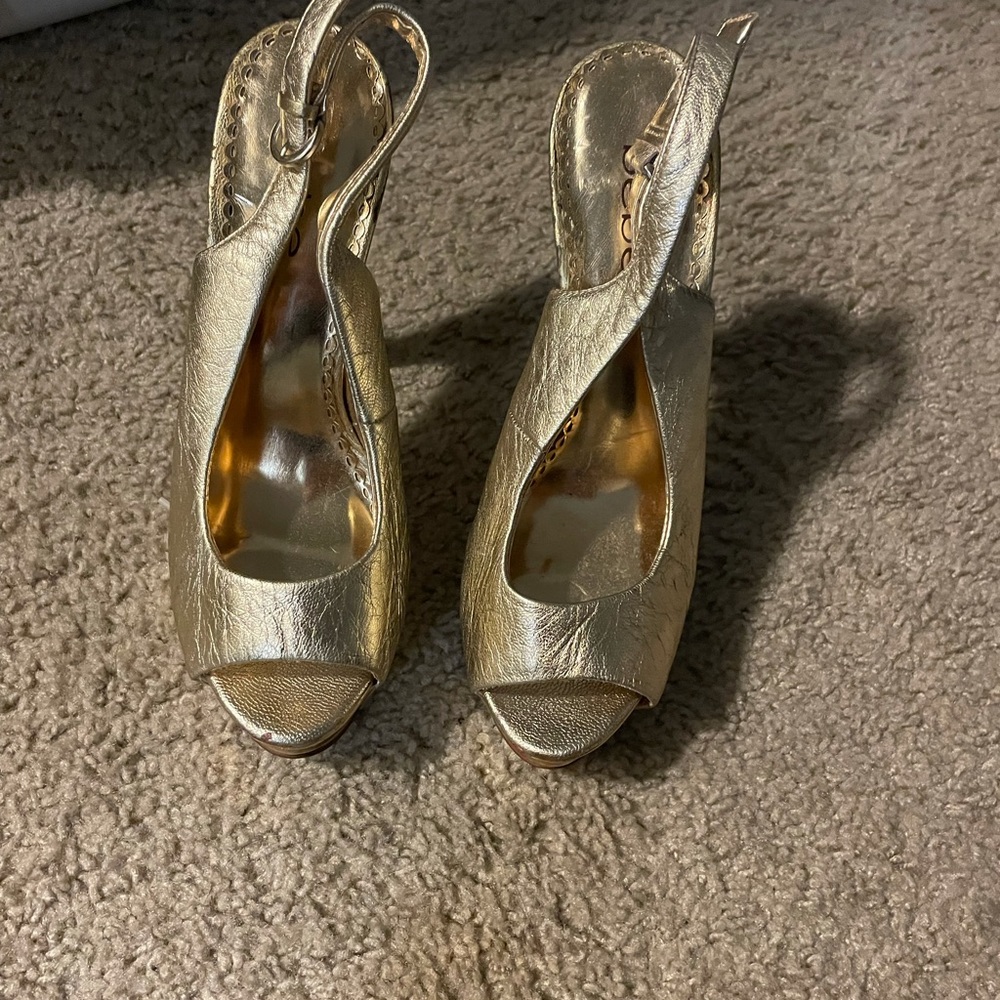 Gold heels